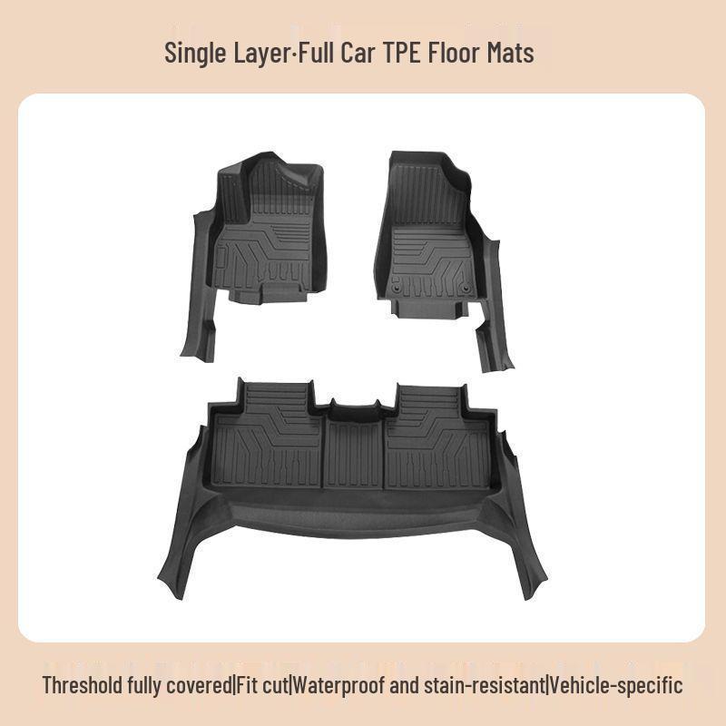 Lynk & Co 08 Door Sill & Full Coverage TPE Floor Mats - Wear-Resistant, Non-Slip, Waterproof.