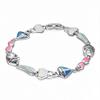 Synthetic Opal Link Bracelet Lab Created Opal Women Jewelry Unique Art Opal Bracelet  Daily Jewelry