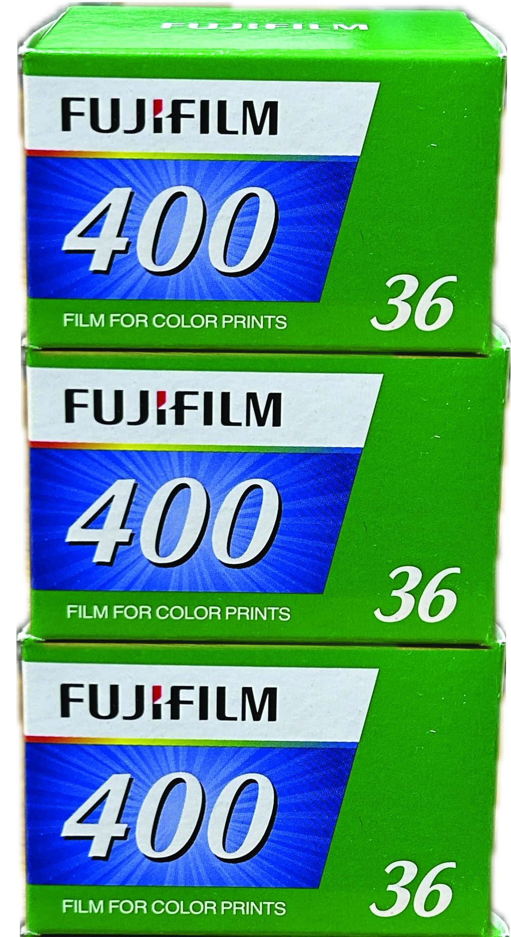 

Кольорова плівка для друку Fuji Film 400 на 36 знімків, набір із 3 штук