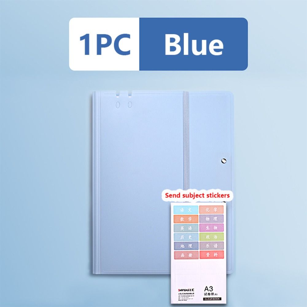 Ремешок Дизайн Экзаменационный Лист Хранение Клип Многофункциональный Планшет для Письма Школа Офис синий