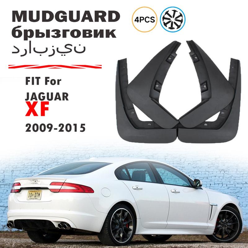 2008-2015 FOR JAGUAR XF X250 2009 2010 2011 2012 Mudguard Fender Mud Flap Guards Splash Mudflaps Car Accessories Front Rear 4pcs