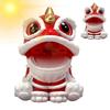 Cute Dashboard Car Accessories Desk Decor Chinese Lion Shaking Head Solar Power Cute Car Ornament Chinese Decorations Dashboard