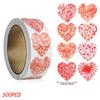 50-500Pcs 1Inch Red Heart Stickers For Valentine'S Day Baking Packaging Sticker Envelope Seals Love Decorative Stickers