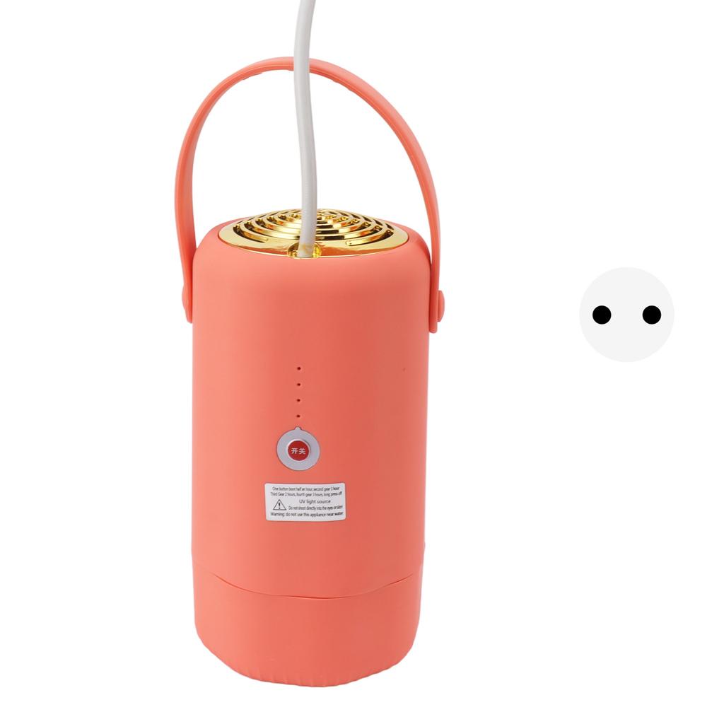 Portable Dryer Home Small Dryer Orange Portable Clothes Dryer for Home and Traveling US Plug 110V