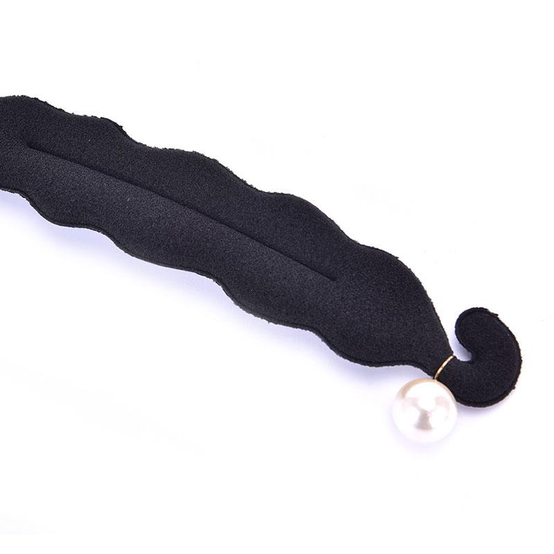 Magic Sponge Clip Foam Donut Hair Styling Bun Maker Curler Tool Ring Twist Black