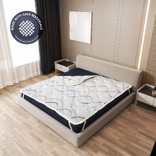 Protège-matelas avec élastiques | Housse de protection pour matelas respirante, hypoallergénique et anti-acariens 