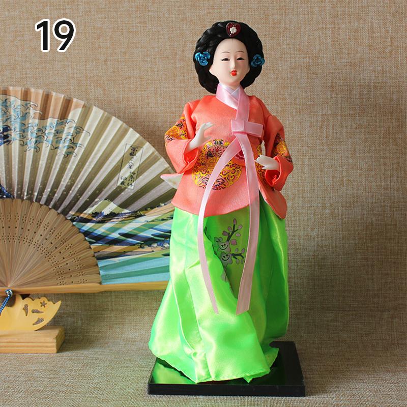 Korean Palace Hanbok Doll Ornament Princess Korean Drama Doll Toy Restaurant Home Decor Display Miniatures Desktop Ornament Gift