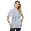 Disney Womens/Ladies Mickey Mouse Ice Cream Head Cotton Boyfriend T-Shirt