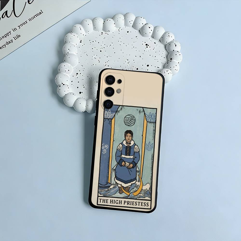 Avatar Tarot Black Soft Silicone Phone Case for Samsung S25, S24, S21, S22, S23, S30, Ultra, S20, Plus, FE, Lite
