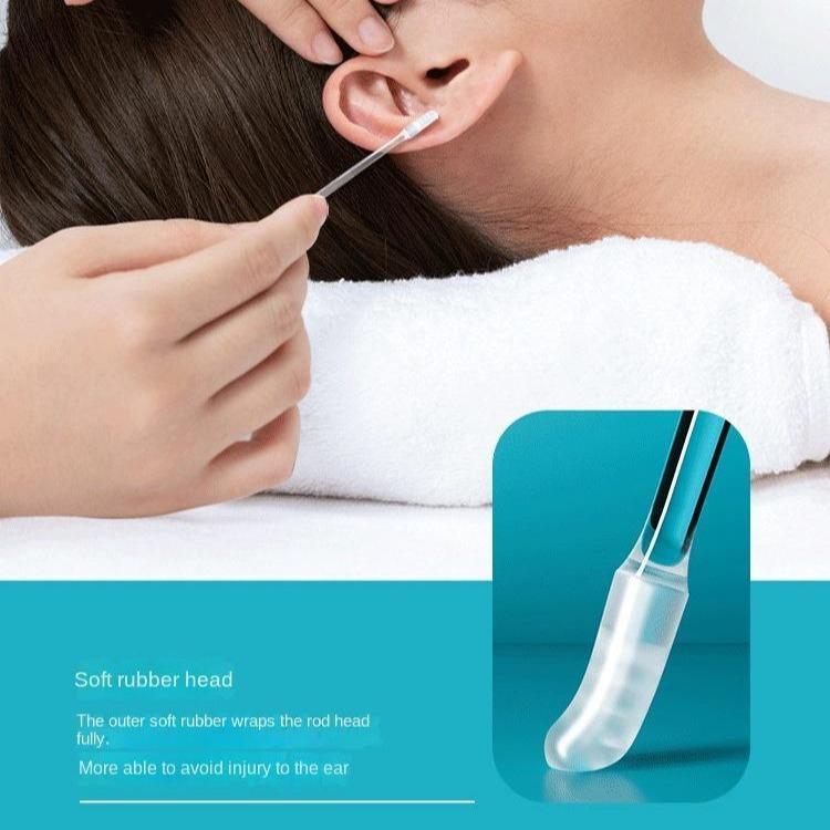24-Pack Enhanced Adhesive Spiral Ear Wax Removal Tool, Safe for Children & Adults, with Dust Cover Packaging