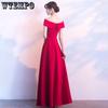 WTEMPO Women's V-neck Evening Dresses Wedding Party Reception Club Dresses A-line Wedding Dresses Hollow Strap Party Dresses