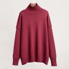 Women's New Autumn  Winter Patchwork Turtleneck Sweater Casual Oversized Thick Knit Pullover Sweatshirts for Women