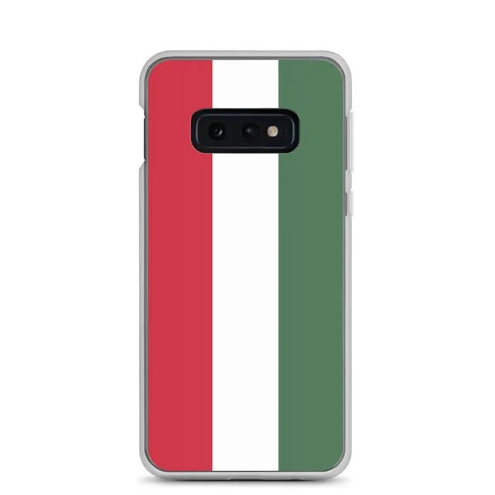 Coque Téléphone - Samsung - Galaxy S10e - Drapeau Hongrie - Souple - Multicolore