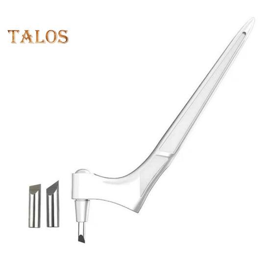 Řezací nástroj na řemesla s ergonomickou rukojetí, otočná čepel o 360 stupňů, nerezová ocel, řezací pero, alba, DIY řemeslný nástroj