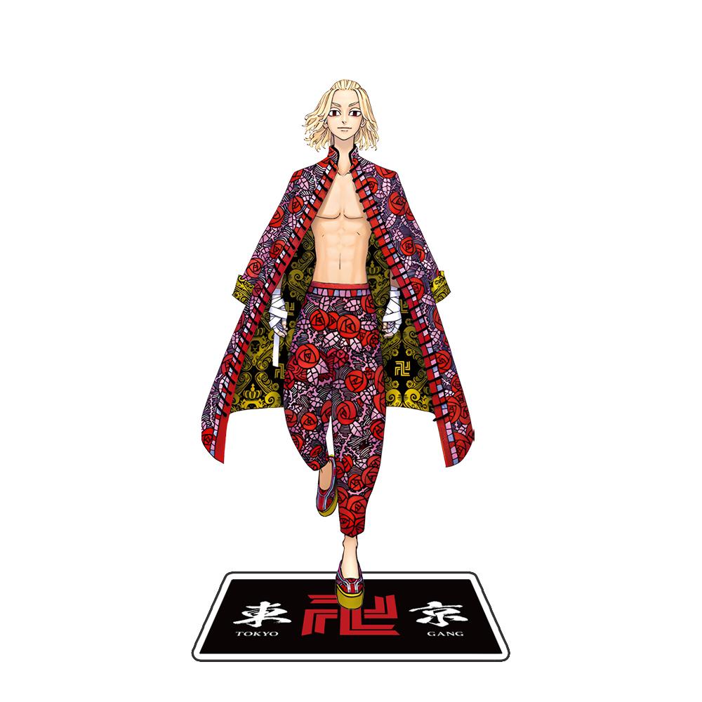 Anime Tokyo-revenge Acrylic Bracket Model Character Manjiro Sano Draken Model Desktop Ornament Standing Fan Collection Gift