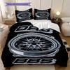 Dynamic Bbs Power Bedding (1 * Duvet Cover + 2 * Pillowcase, Without Core) 2D Flat Duvet Cover and Pillowcase Bedding Set Soft and Comfortable