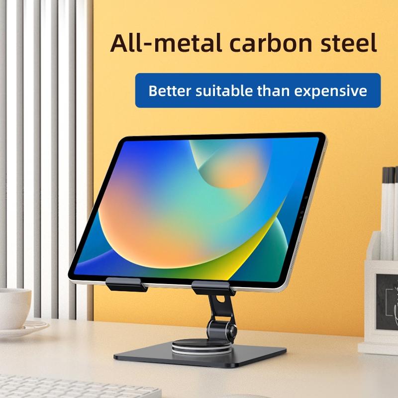 Meewoo Tablet Stand 360°Rotate for Foldable iPad Stand Height Adjustable Tablet Holder for 4-12.9in