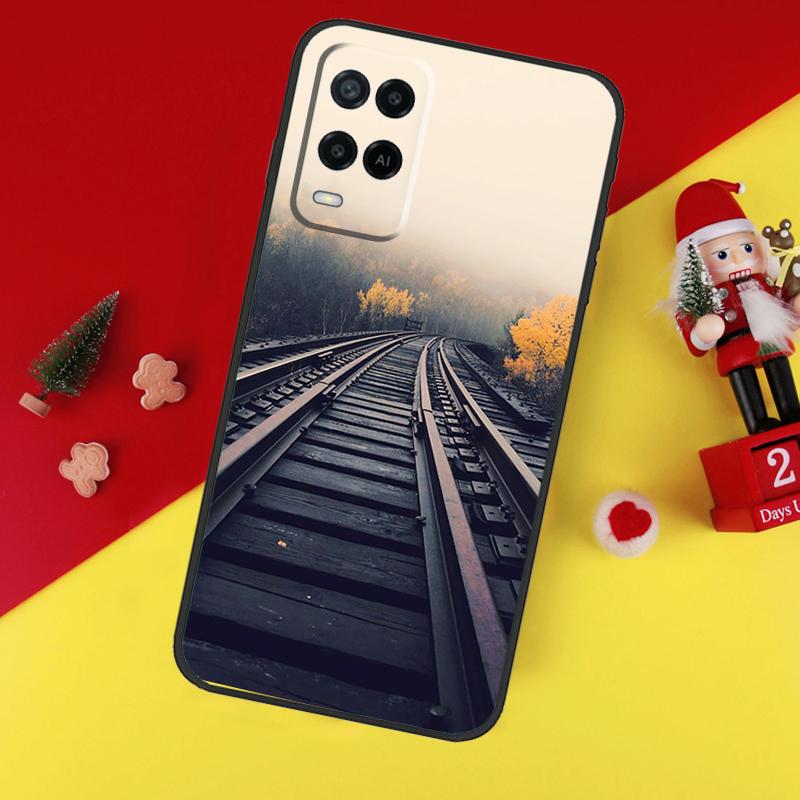 Train Rail Sunlight For OPPO A74 A94 A17 A16 A15 A79 A58 A78 A98 A77 A5 A9 A96 A76 A52 A72 A57S A54S A53S Case