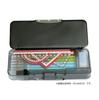 Sonic Pencil Check Pencil Case with Double Sheet Double-Sided Reinforcement, Ukasapo, Violet, FD-8445-V