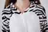 Dorawithme Zebra Kigurumi Animal Kigurumi Adult Sleepwear, Full Body Type, Halloween, Unisex (L (171cm-180cm))