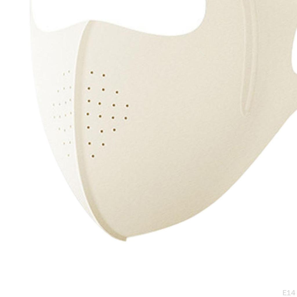 Cooling Face Cover Mask with Adjustable Ear Loops Breathable Sun Protection for Shopping