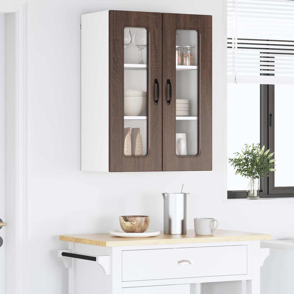 Dishwasher Front Panel Kalmar Brown Oak Effect 60 x 31 x 80 cm
