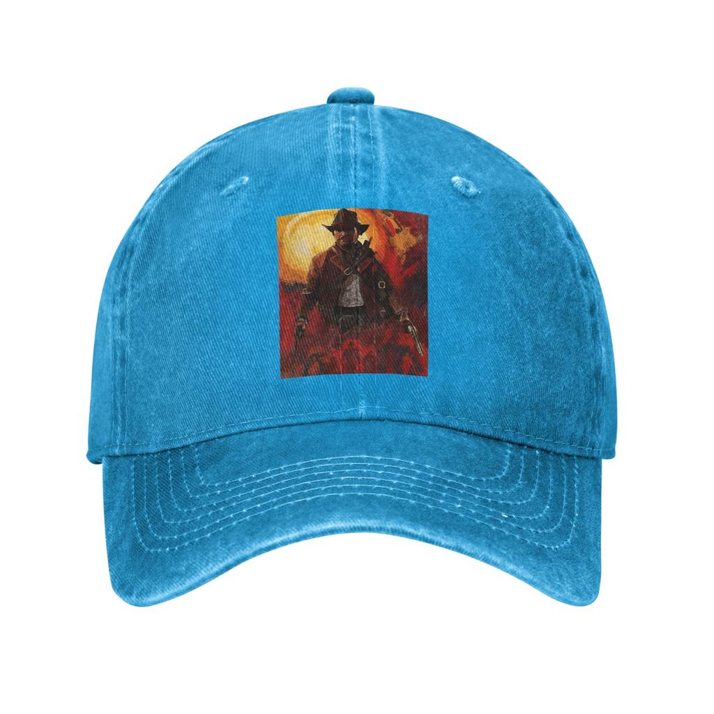 Arthur Morgan RDR2 Washed Denim Cap Casual Baseball Caps Adjustable Hat Summer Unisex Baseball Hats
