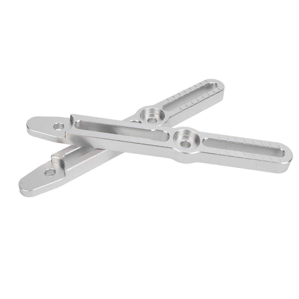 Windscreen Adjusters Bracket Kit Aluminum Reduce Noise Replacement for Suzuki V‑Strom 800DE DL800 2022 To 2024 Silver