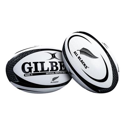 GILBERT All Blacks Replica Rugby Size GB9219 Ball, 4,