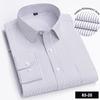 Men's Long Sleeve Shirt High-quality Fashion Casual Print Plaid Stripe Single Pocket Fit Business Formal Office Four Season Top