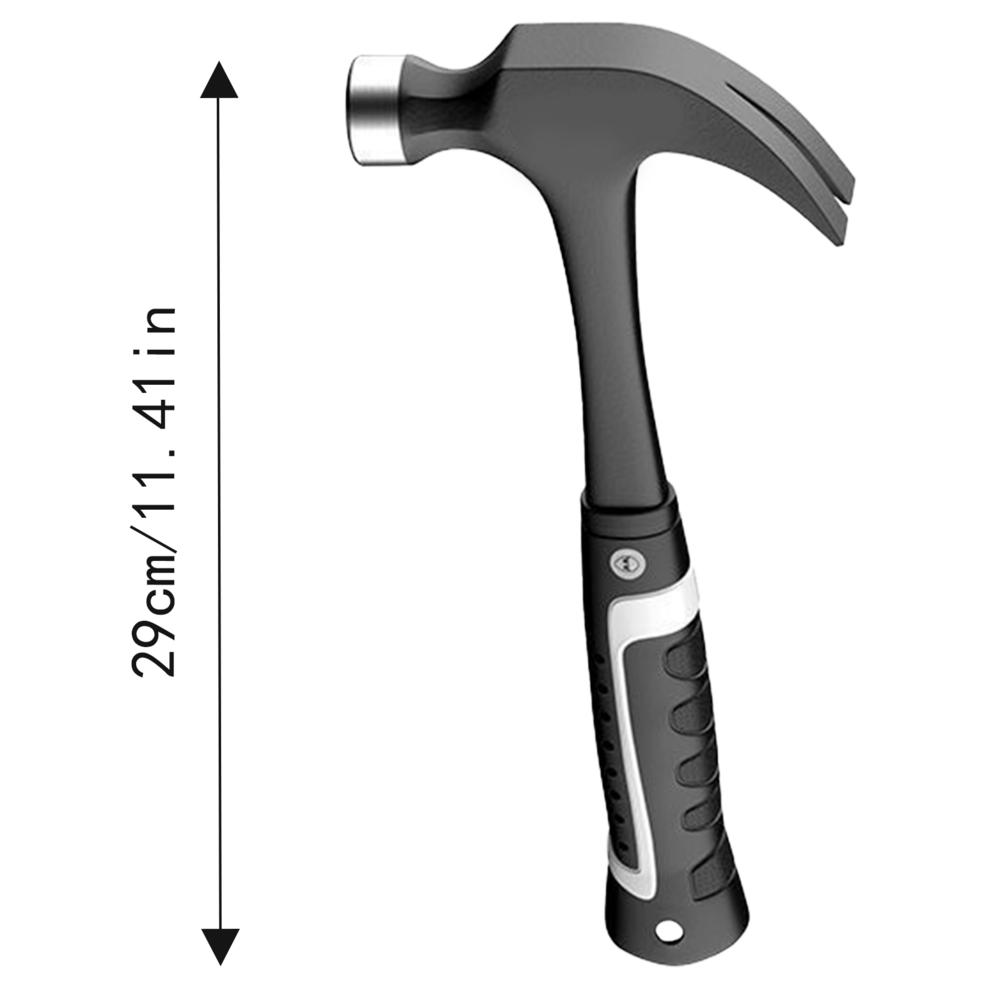 

Молоток-гвоздодер Молоток с прямым гвоздодером Для строительства Плотницкий молоток Амортизирующая головка из углеродистой стали Резиновая киянка Для дома