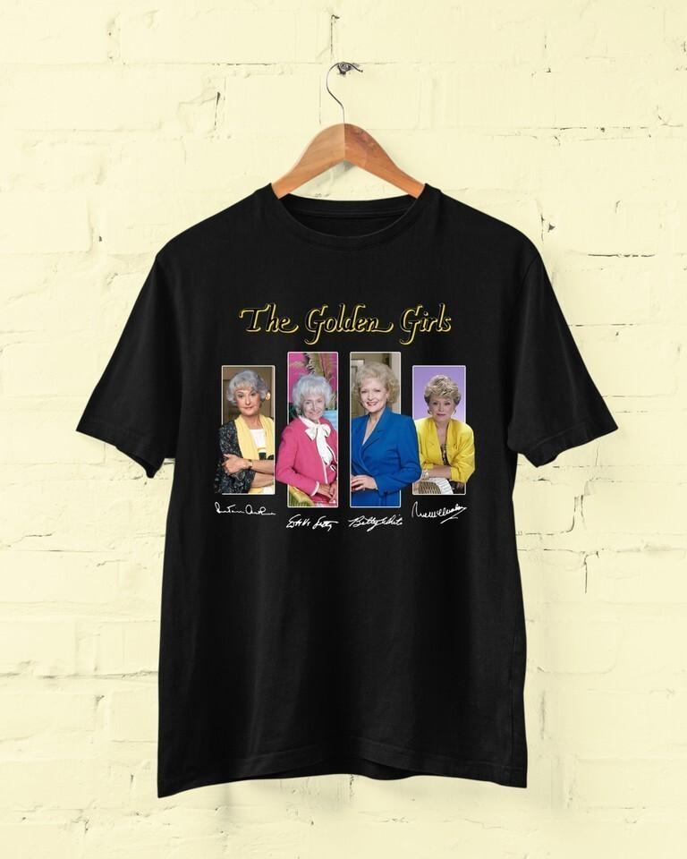 

The Golden Girls Signatures Short Sleeve Black men S234XL TShirt AA1615 Unisex T-Shirt XL