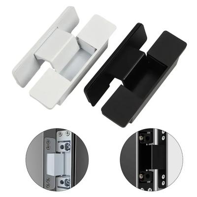 Unsichtbares Türscharnier, verstellbarer Türverbinder, robuste Türscharniere aus Aluminiumlegierung, Möbel, Bücherregal, Fenster, Schrankbeschläge