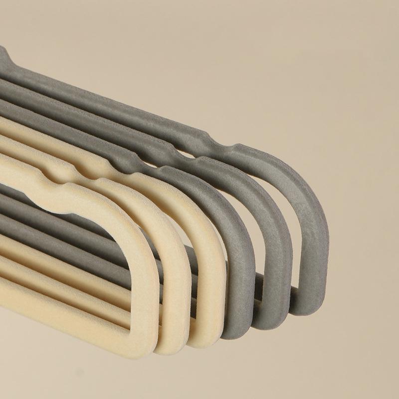 Square Flocked Trouser Rack  Thickeneded And Durable Flocked Trouser Hanger For Home Dormitories Non-Slip Non-Bulging Suit