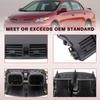 ZONFANT Center Dash A/C Outlet Air Vent Panel And Upper Dashboard Cover Strips Trim Left & Right, Compatible With Toyota Vehicle 2008-2013 Corolla,