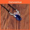 Cry May Devil Soul Stone Waterdrop Shape Pendant With Rope Chain For Collectors