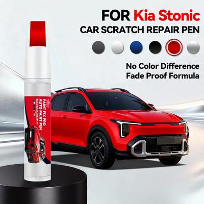 Caneta de Reparo de Pintura de Carro Para 2017-2025 Kia Stonic Arranhões na Pintura Acessórios de Reparo Branco U4 Vermelho SQ Preto 9B Cinza Tempestade Azul