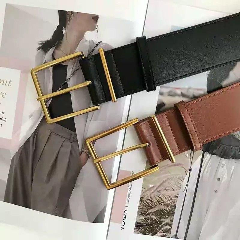 New Oval Pin Buckle Thin Belt Versatile Student Decoration Knotted Skirt Waist-hugging Casual and Simple Small Belt