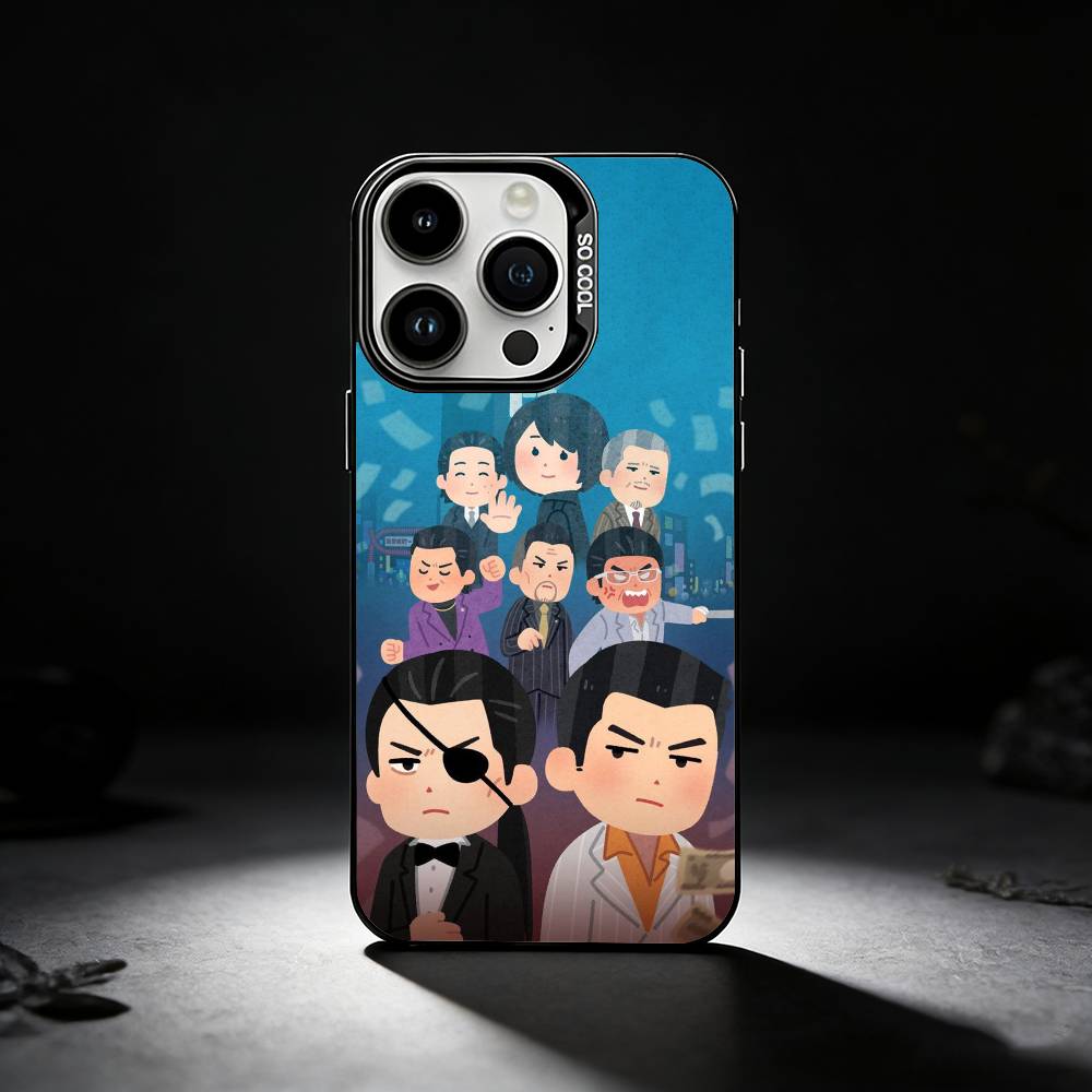 Funny Y-yakuza 0 Game Phone Case For iPhone 17,16,15,14,13,12,11 Plus,Pro Max,XS,Colored silver phone case iPhone11PROMAX