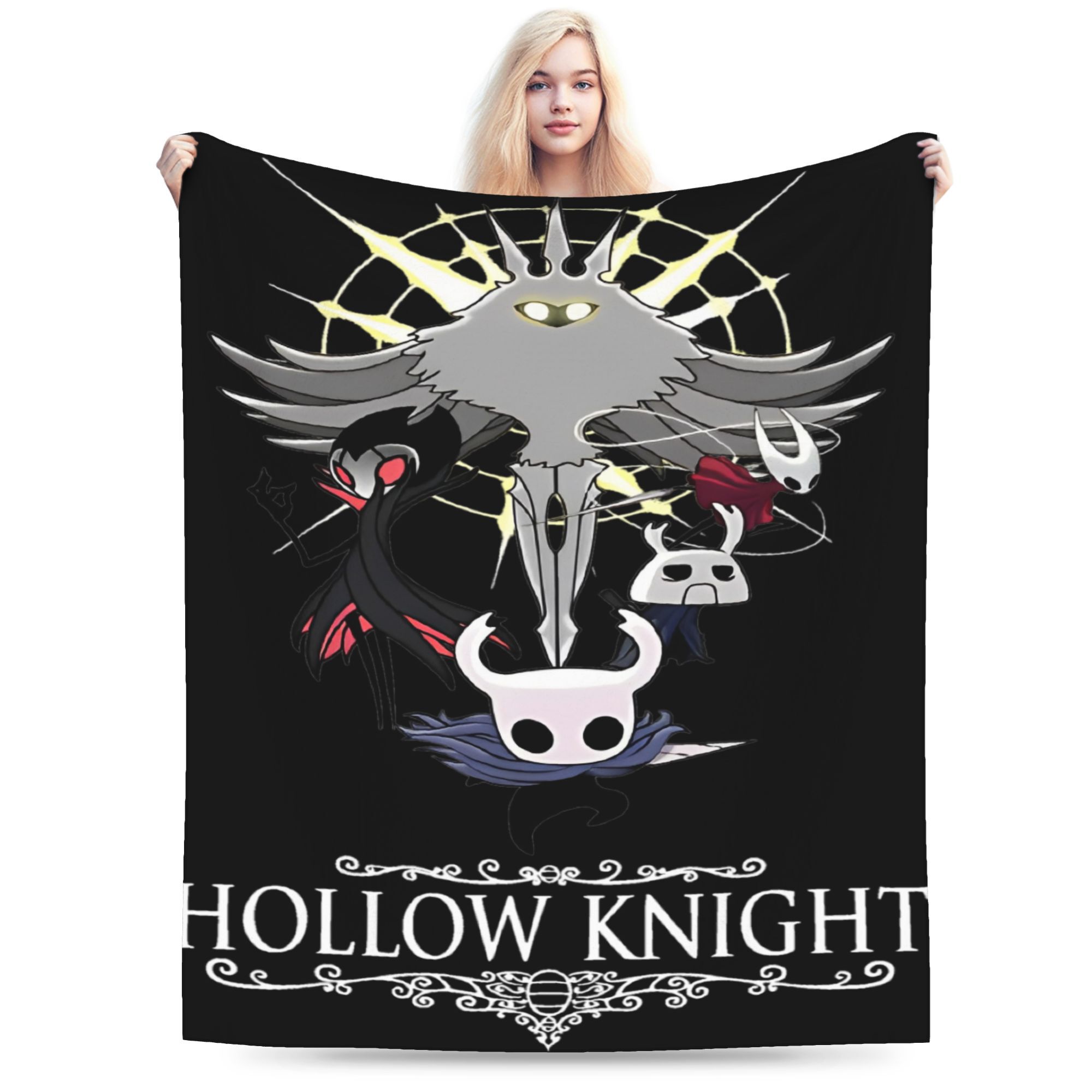 Cozy Hollow Knight Funny Games Blanket Merch Sofa Decorative  Blanket Throw Super Soft Fleece for Car 130x150cm