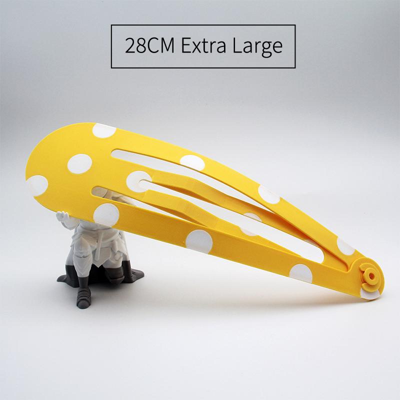 Cute Strawberry Curtain Clips Extra Large Hair Claw Kawaii Polka Dot Design Hairpin for Thick Long Hair Daily Styling