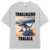 Tralalero Tralala Funny Shark Meme T-Shirt   Fashion Vintage T Shirts Casual Cotton Oversized O-Neck T-Shirts Streetwear