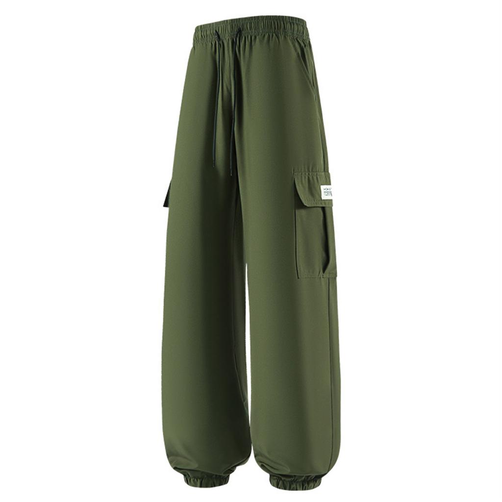 Herren Cargojogginghose Leichte Arbeitskleidung Verjüngtes Bein Mehrere Taschen Design Outdoor Sport Freizeit Hose mit Elastischem Bund und Knöchelbündchen