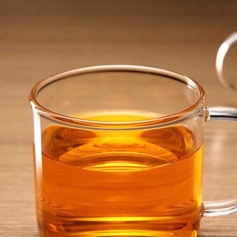 MINGRUN Heat-Resistant Glass Teacups with Handles (4-Pack)