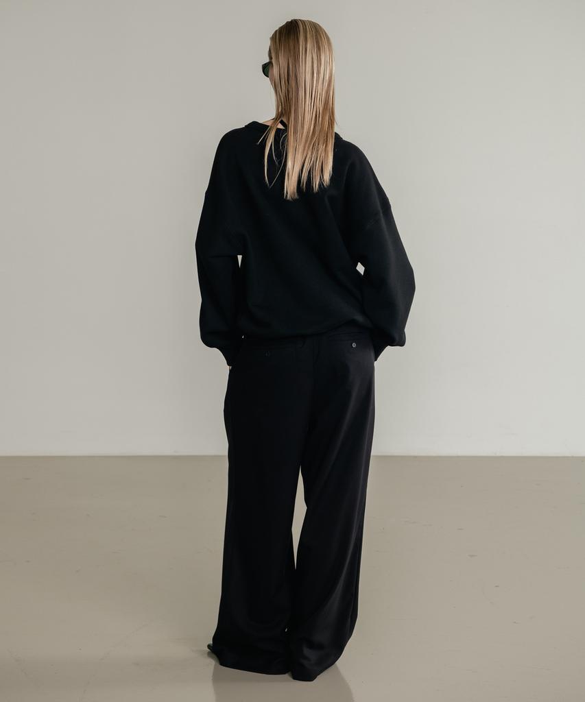 SSIN AND LEE (W) Low Loop Banding Slacks Black