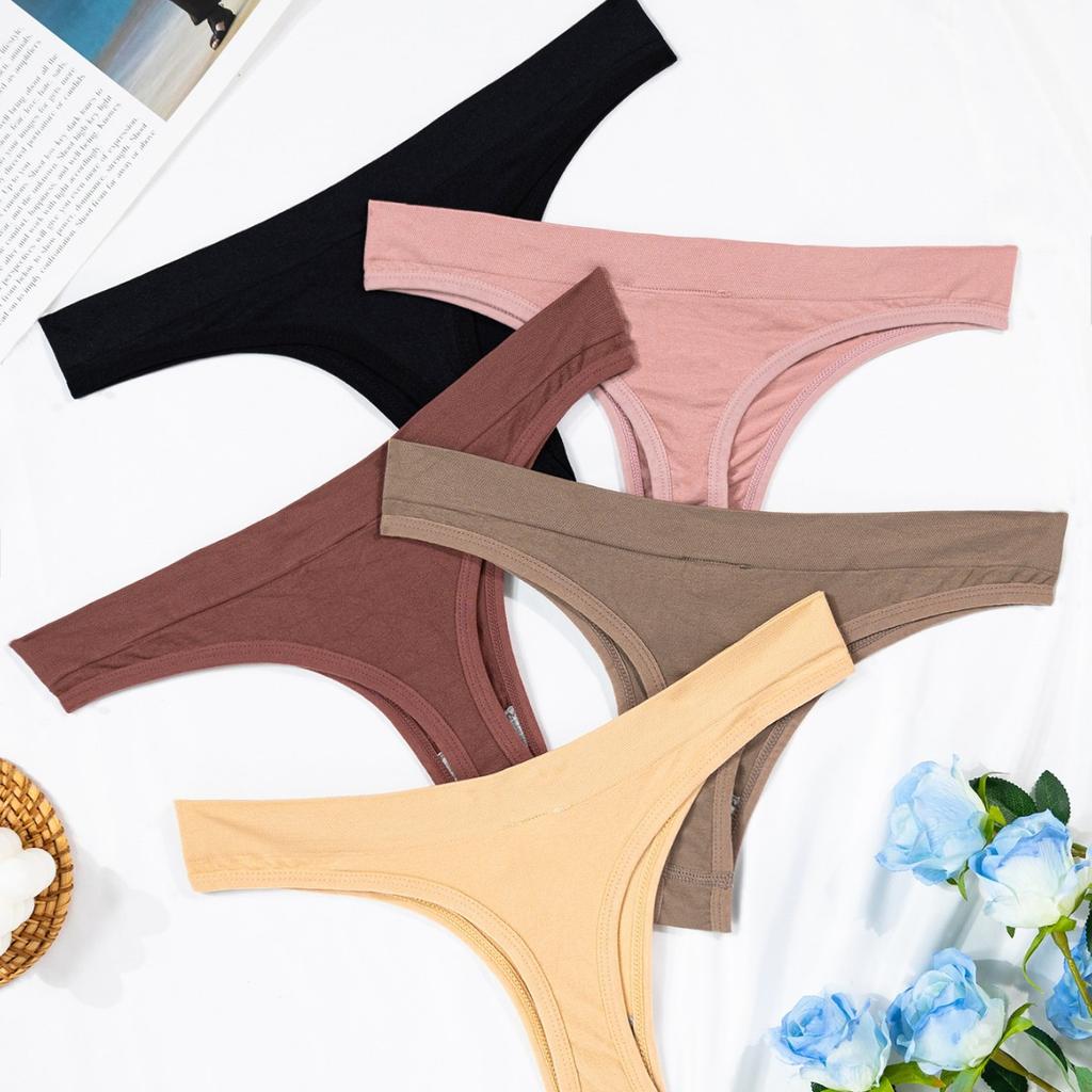 Popular women's seamless thongs are hot in Europe and America, skin-friendly, comfortable, low-rise sexy maternity panties for women