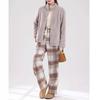 Women's 2026 Double-Sided Fleece Jacket: Grey, Warm Stand Collar, Trendy Autumn/Winter Outerwear