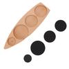 Wooden Coffee Tamper Holder Coffee Tamper Mat Stand Coffee Maker Support Storage Base Beech Small for 51mm 2.0in 53mm