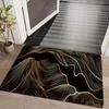 1Pcs Anti Fatigue Kitchen Rugs,  Golden Geometric Print Waterproof Non-Slip Thick Cushioned Kitchen Mat Heavy Duty Comfort Standing Mat for Kitchen