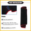 Dashboard Cover Compatible for Ford Edge 2011-2014, Nonslip Polyester Red Dash Cover Mat Dash Board Protector Cover Auto Replacement Parts